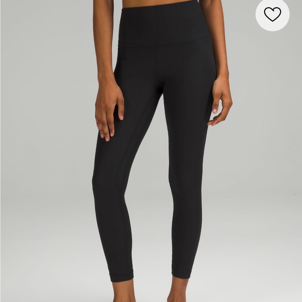 Lulu Align Ribbed High Waisted 25” Leggings Sz 8